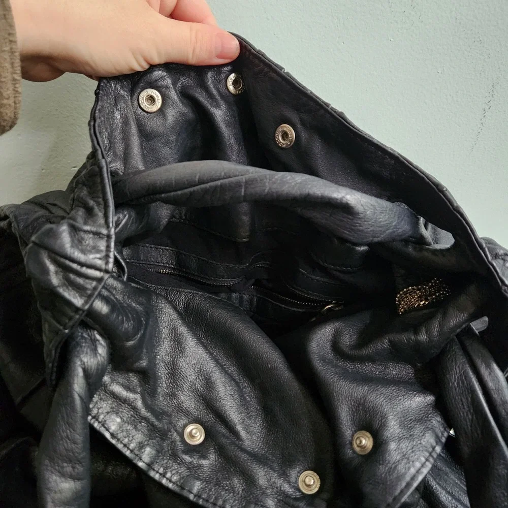 Donna‎ Karan New York Eldridge Tote Black Leather Purse High-end 2009 Large Bag - Picture 11 of 13